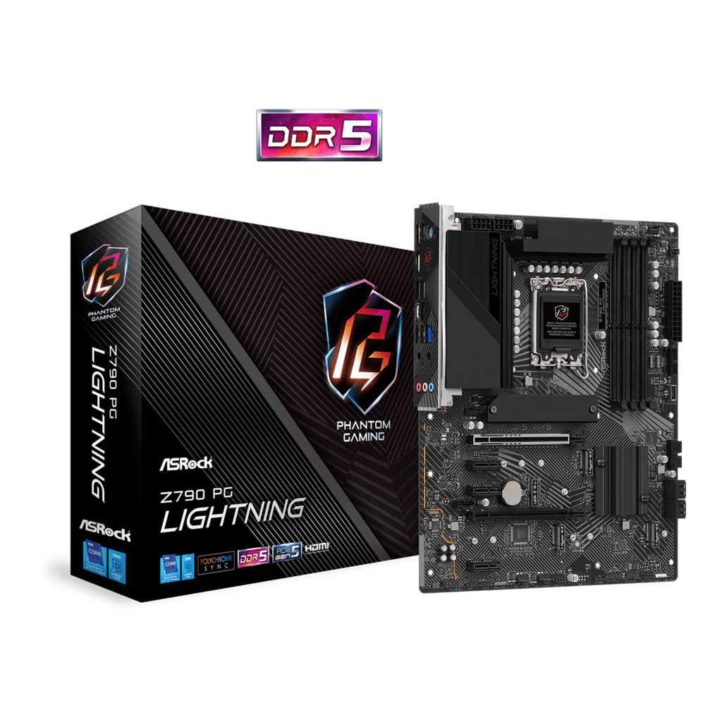 ASROCK MB Z790 PG LIGHTNINGINTEL Z790; LGA1700; 4xDDR54xM.2; 4xSATA; RAID; HDMI; ATX