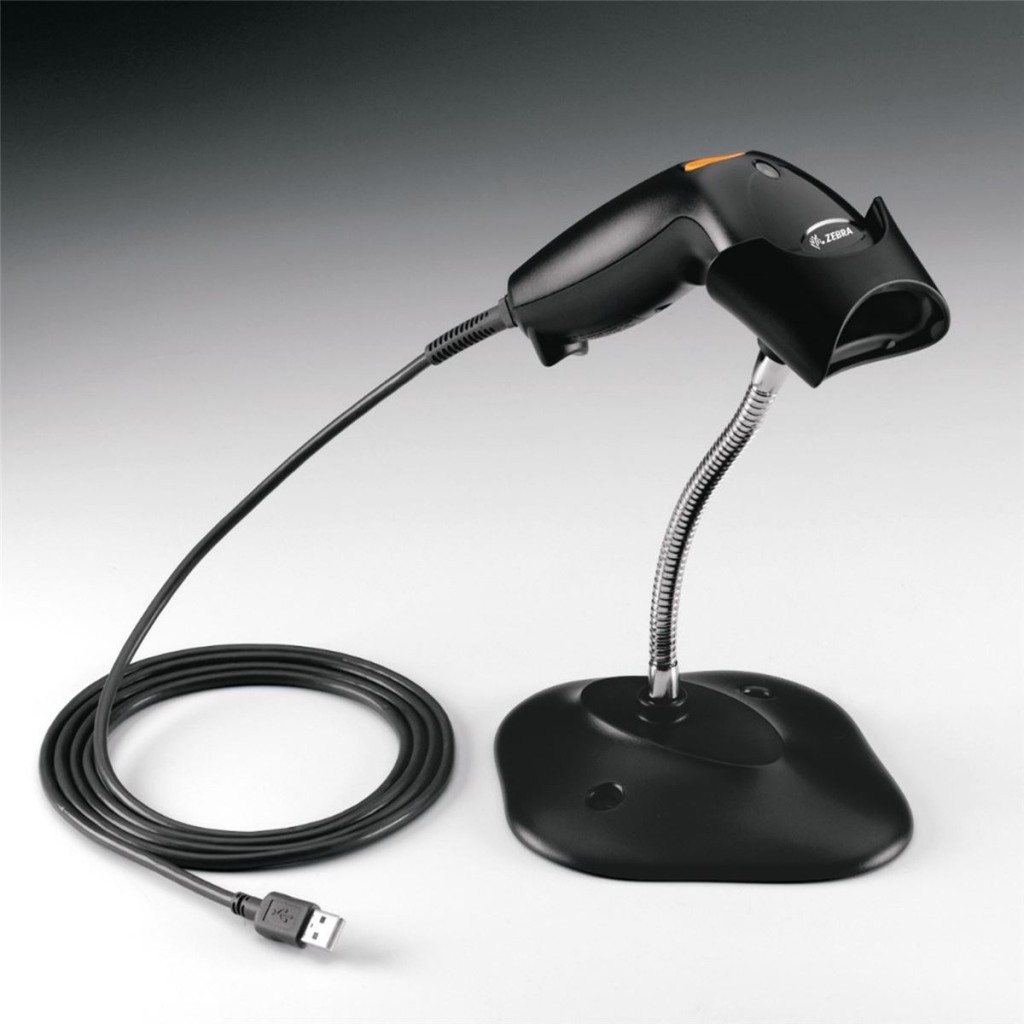 POS SKE ZEBRA LS1203, 1D, USB, STALAK