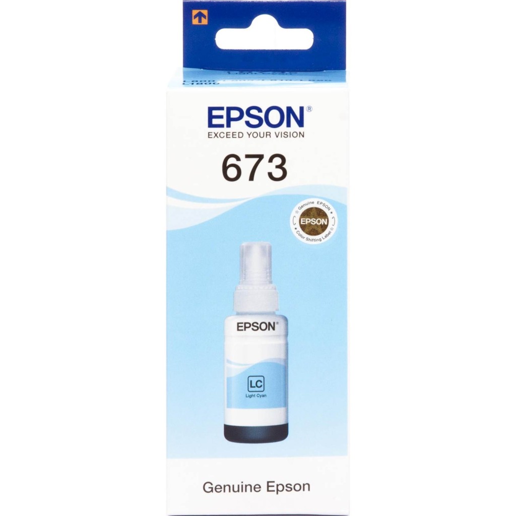 Epson EcoTank ITS T6735 Svijetlo Plava Tinta 70ml - Originalna, Visokokvalitetna, Izdržljiva, Štedljiva