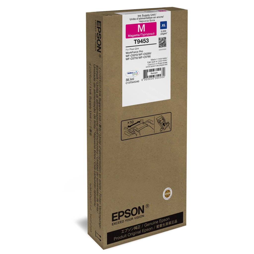 Epson Tinta WF-C5790 XL Magenta 5k - Originalna, Visoka Izdržljivost, 5000 Stranica