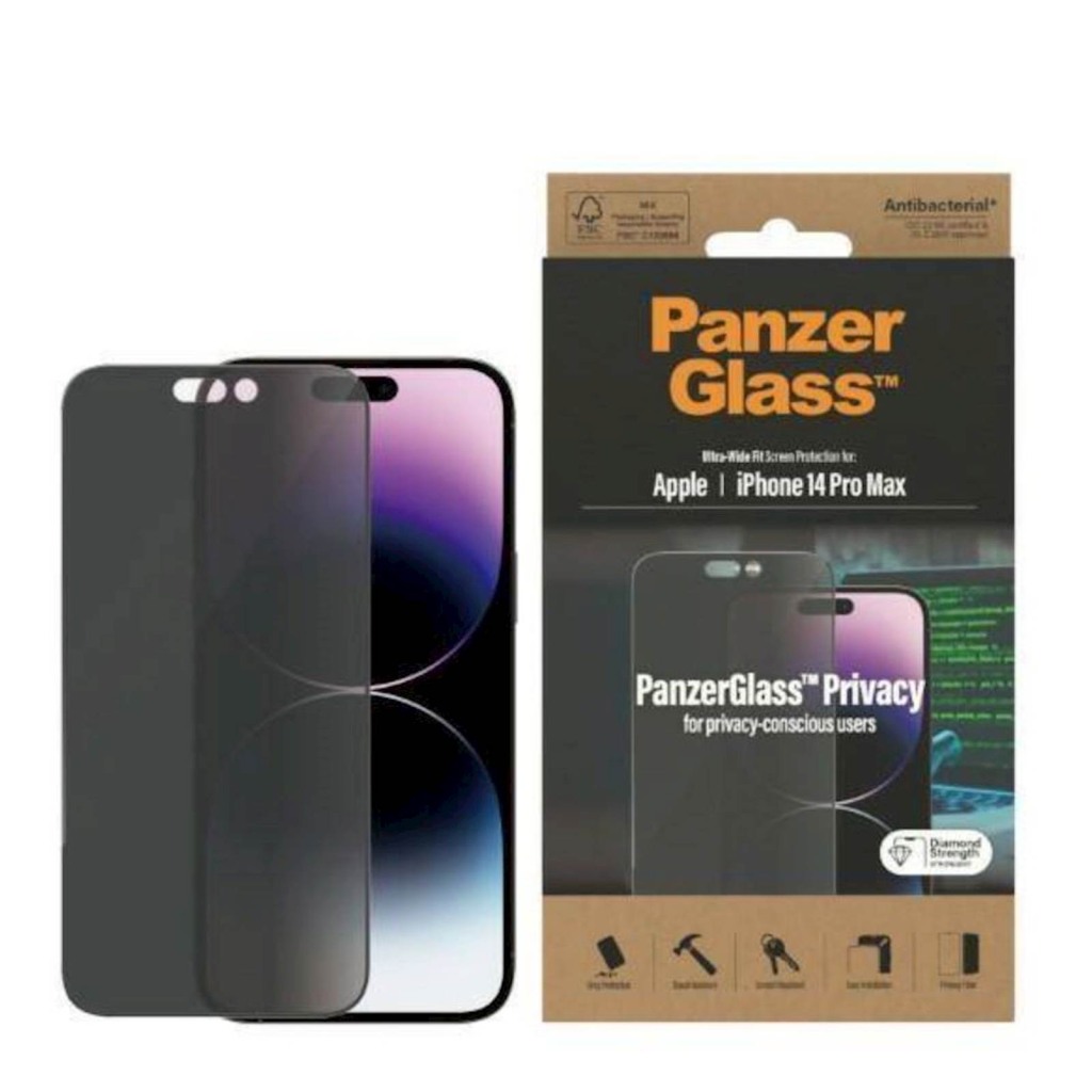 Zaštitno staklo PanzerGlass iPhone 14 Pro Max Privacy