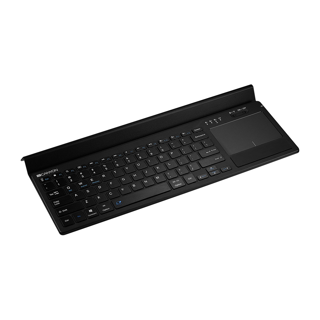 CANYON Bežična Tastatura HBTK7 EN Touch Wireless Black - Kompaktna, Višefunkcionalna, Tiha - Image 2