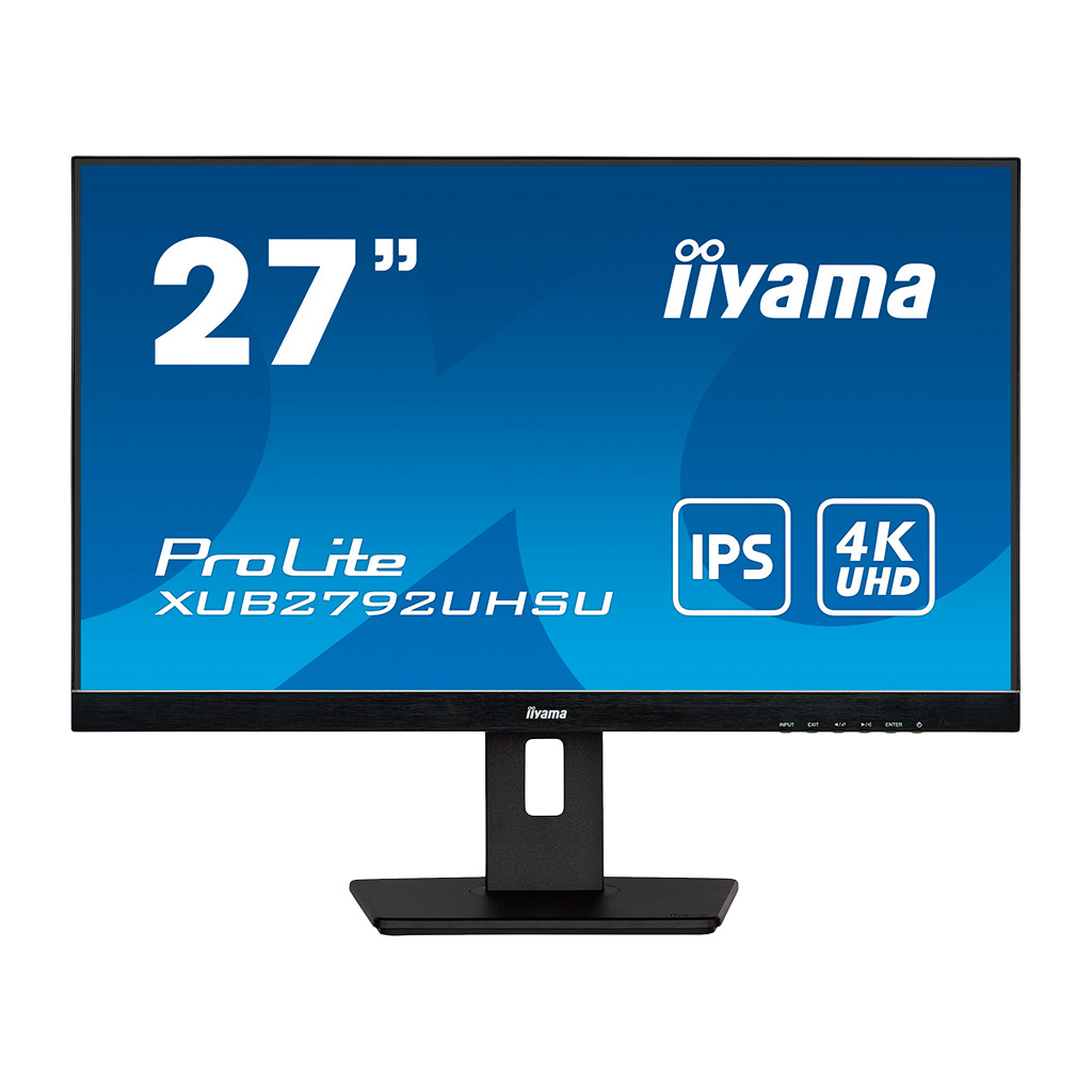 IIYAMA 27" IPS UHD Monitor 3840x2160 4K 4ms Podesivi Stalak 300cd/m² DVI HDMI DP