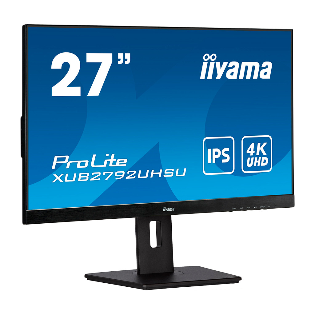 IIYAMA 27" IPS UHD Monitor 3840x2160 4K 4ms Podesivi Stalak 300cd/m² DVI HDMI DP - Image 2