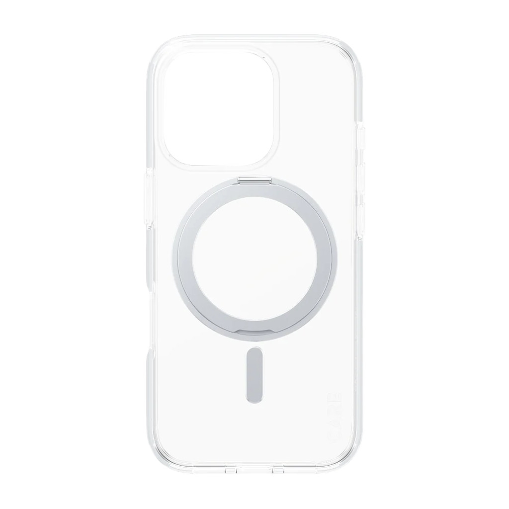 CARE by PanzerGlass Feature Case Transparent w. Silver Kickstand & MagSafe iPhone 16 Pro - Image 2