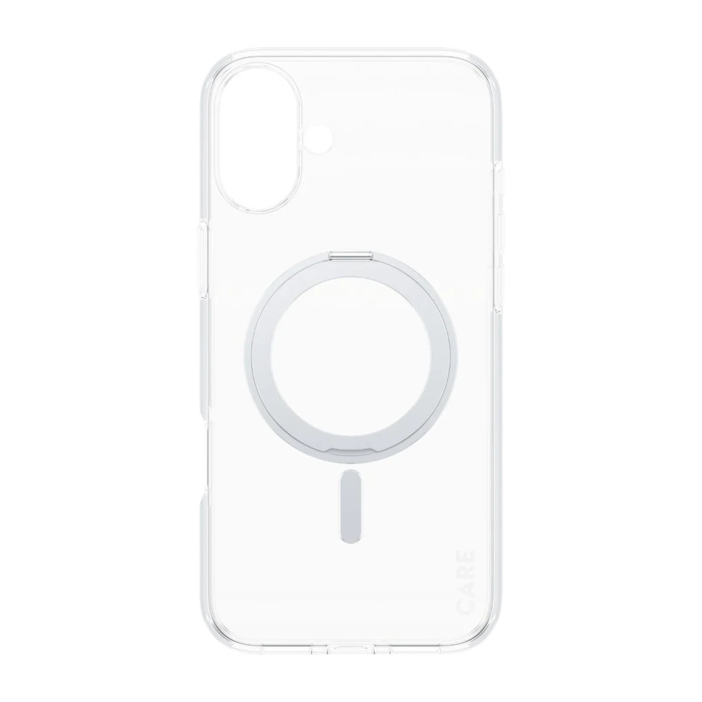 CARE by PanzerGlass Feature Case Transparent w. Silver Kickstand & MagSafe iPhone 16 Plus - Image 2