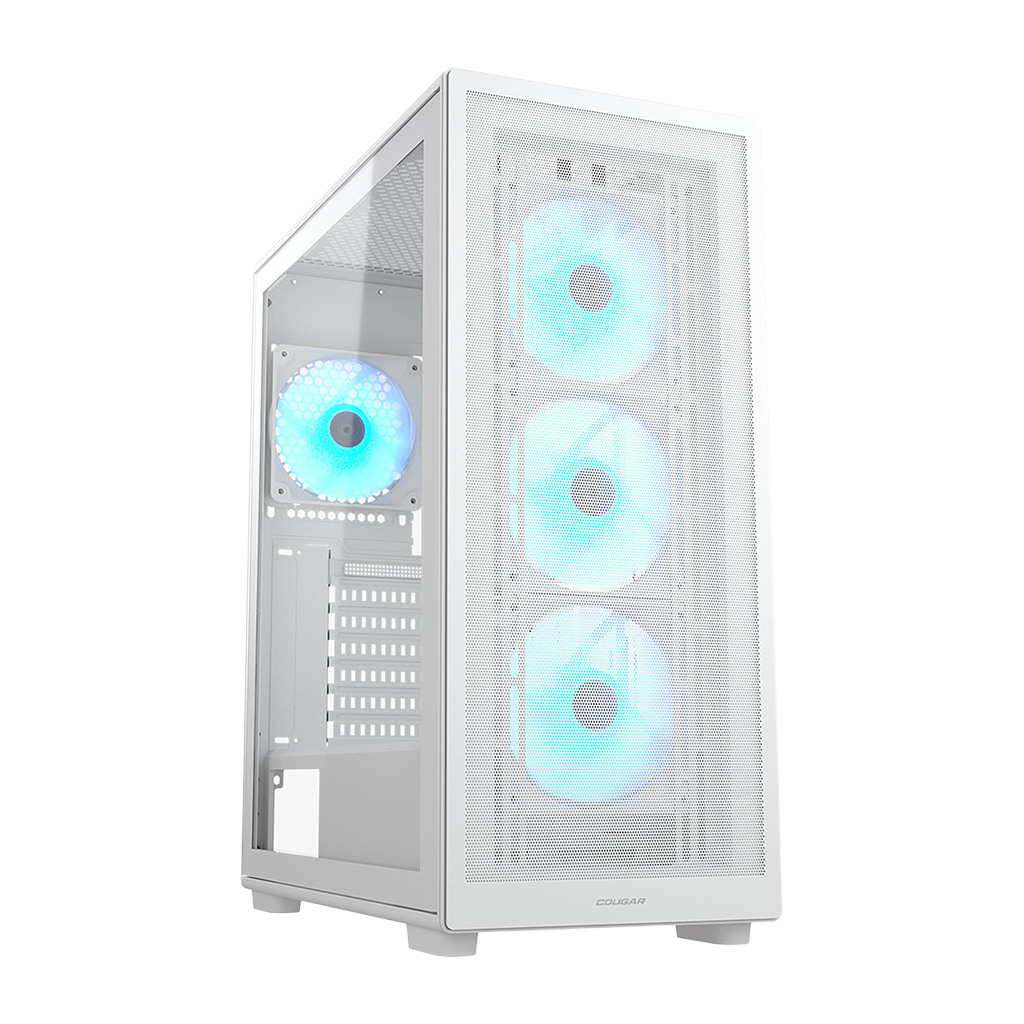 COUGAR MX220 RGB PC Kućište Mid Tower Bijelo - RGB ventilatori, filteri za prašinu, žičana kontrola - Image 2