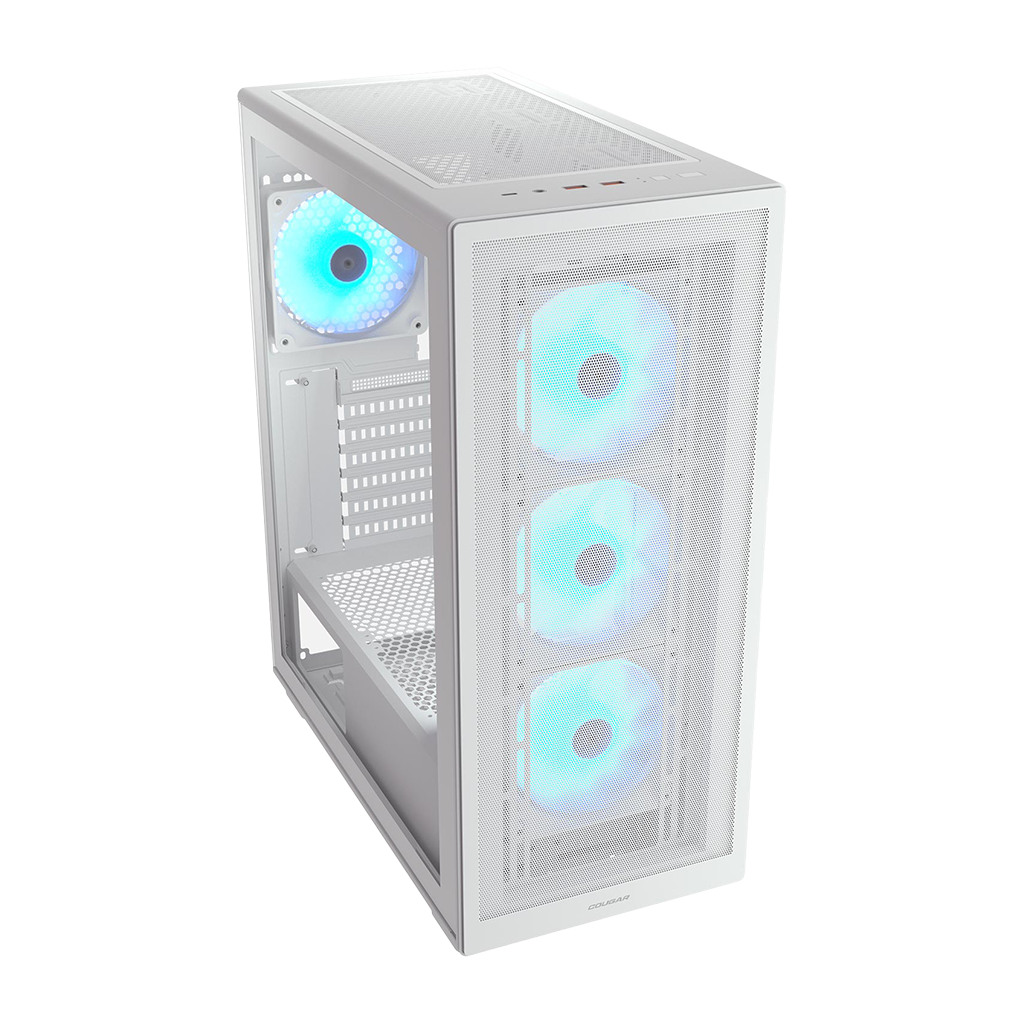 COUGAR MX220 RGB PC Kućište Mid Tower Bijelo - RGB ventilatori, filteri za prašinu, žičana kontrola - Image 3