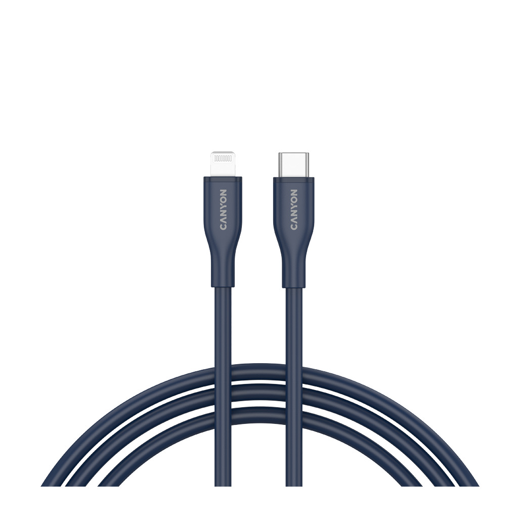 CANYON cable CLNM60 C-L 60W MFI 1m Silicon Blue