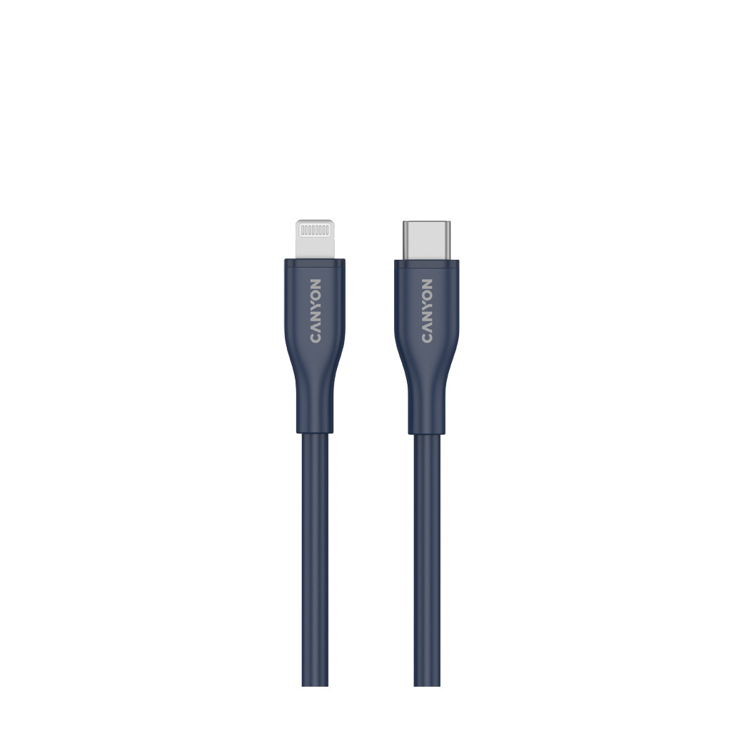 CANYON cable CLNM60 C-L 60W MFI 1m Silicon Blue - Image 2