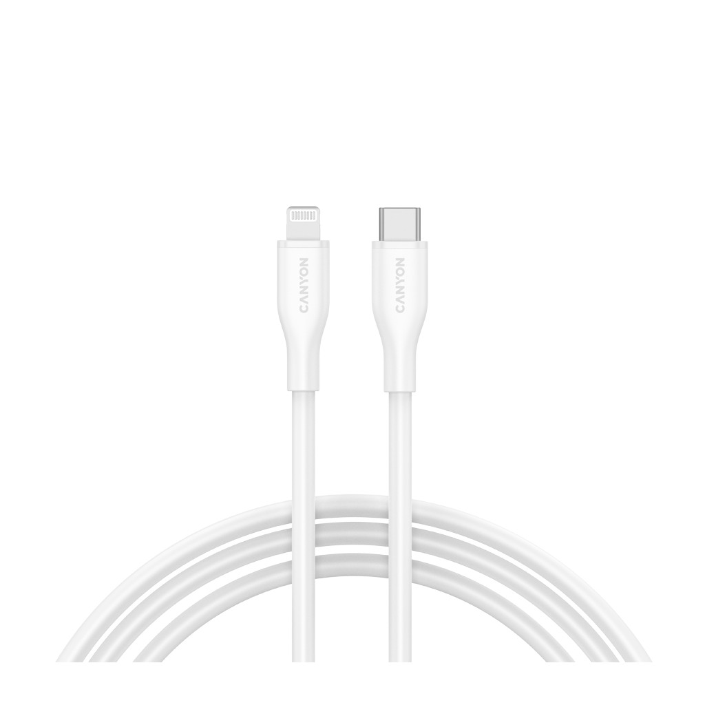 CANYON cable CLNM60 C-L 60W MFI 1m Silicon White