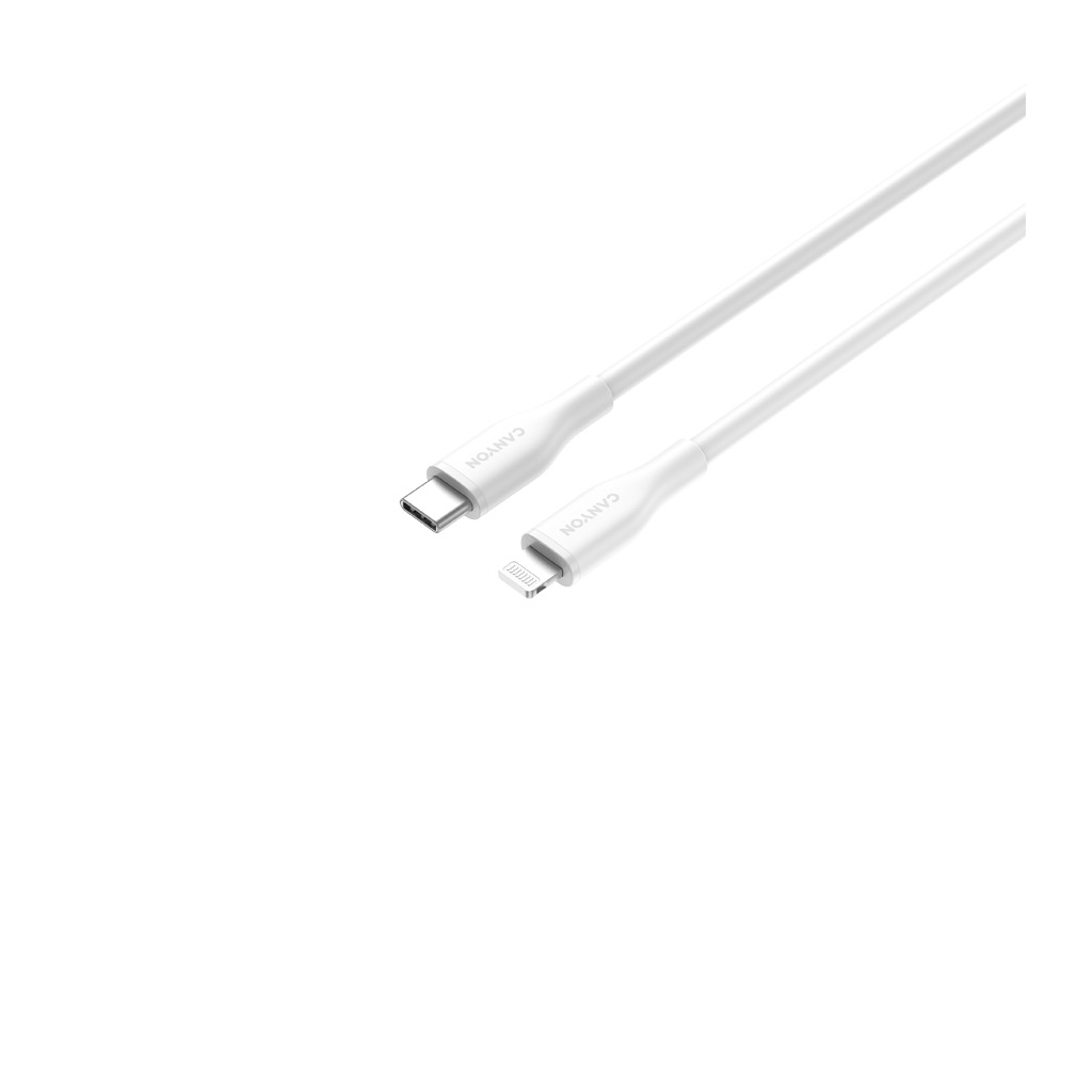 CANYON cable CLNM60 C-L 60W MFI 1m Silicon White - Image 3