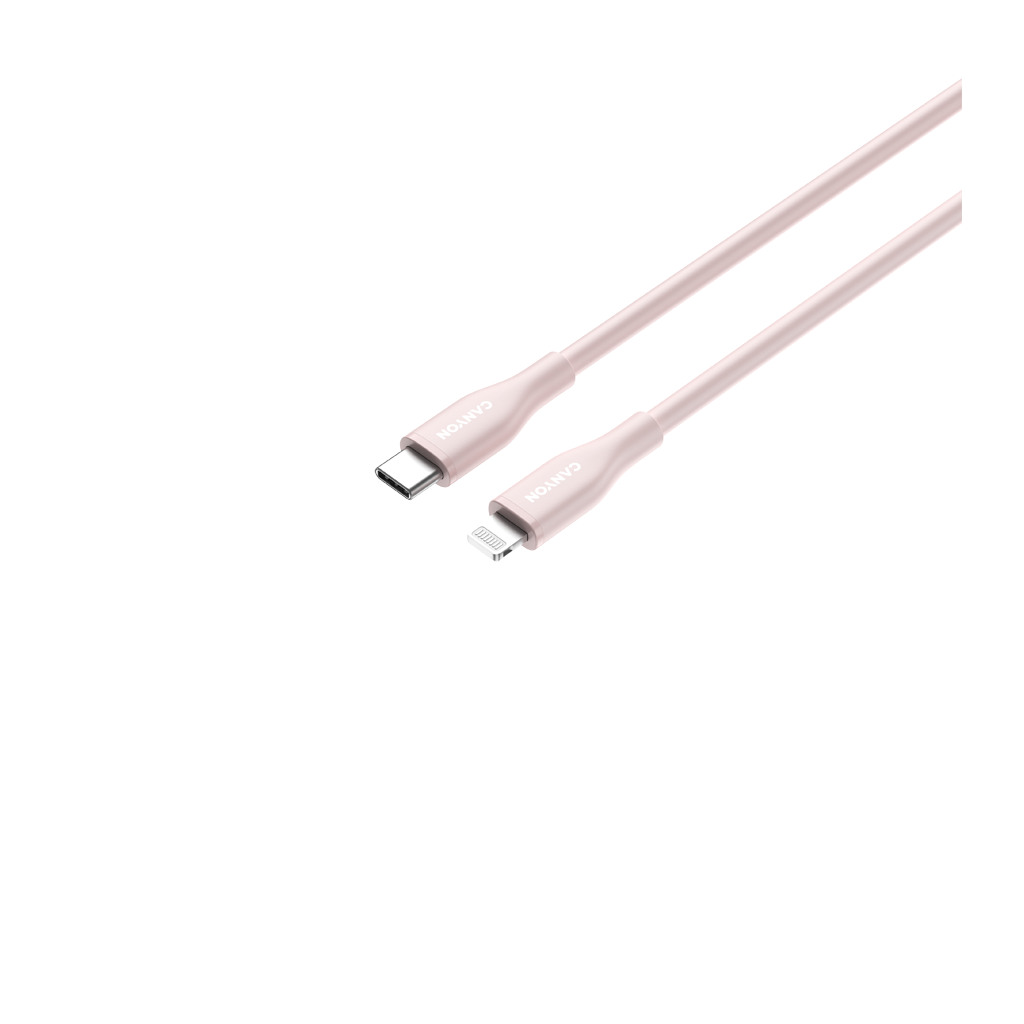 CANYON cable CLNM60 C-L 60W MFI 1m Silicon Pink - Image 3