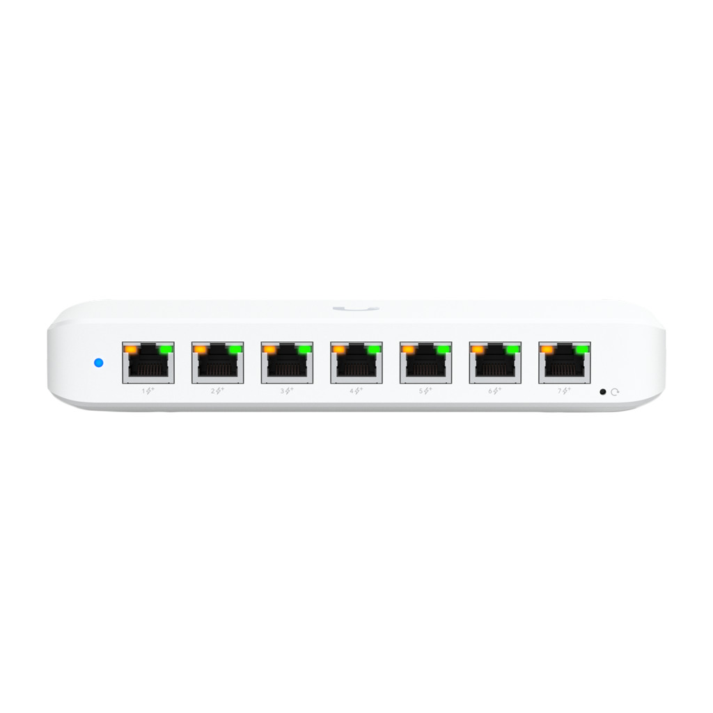 Ubiquiti USW-Ultra-210W-EU kompaktan Layer 2 8-portni GbE PoE switch sa raznovrsnim opcijama montiranja 7x GbE - Image 2