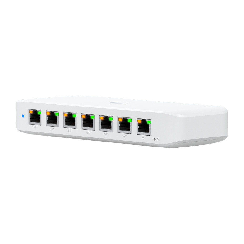 Ubiquiti USW-Ultra-210W-EU kompaktan Layer 2 8-portni GbE PoE switch sa raznovrsnim opcijama montiranja 7x GbE - Image 3