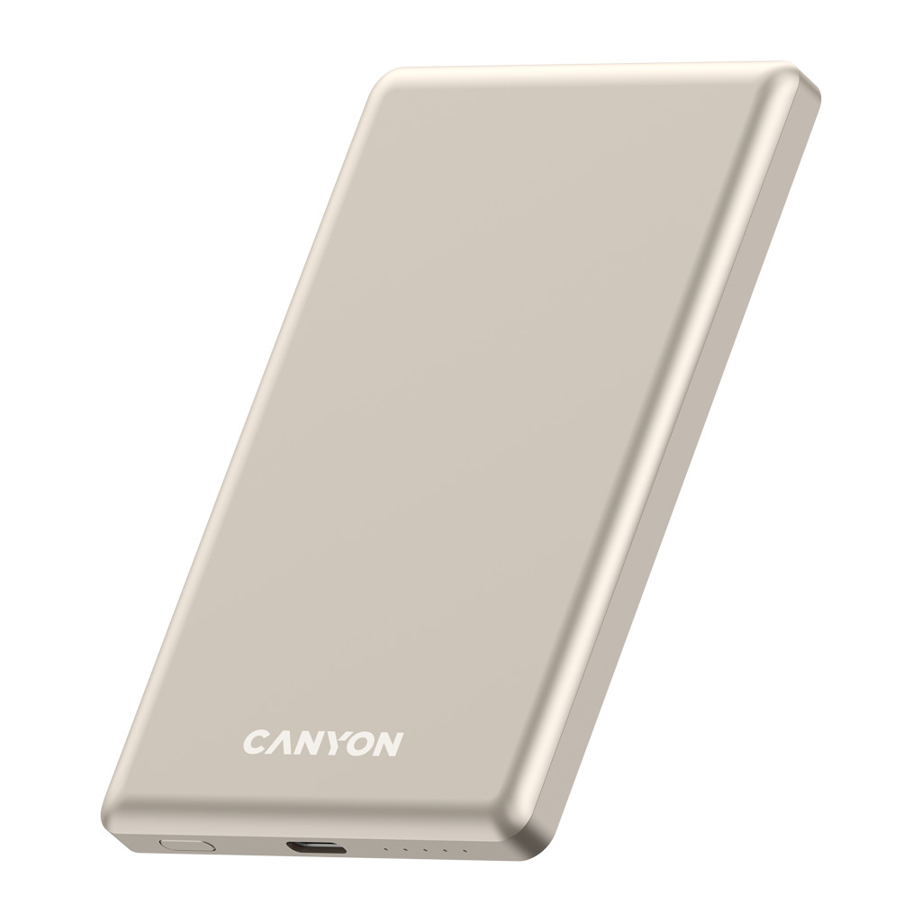 CANYON power bank OnPower 505 slim Magsafe 5000 mAh PD20W Beige - Image 2