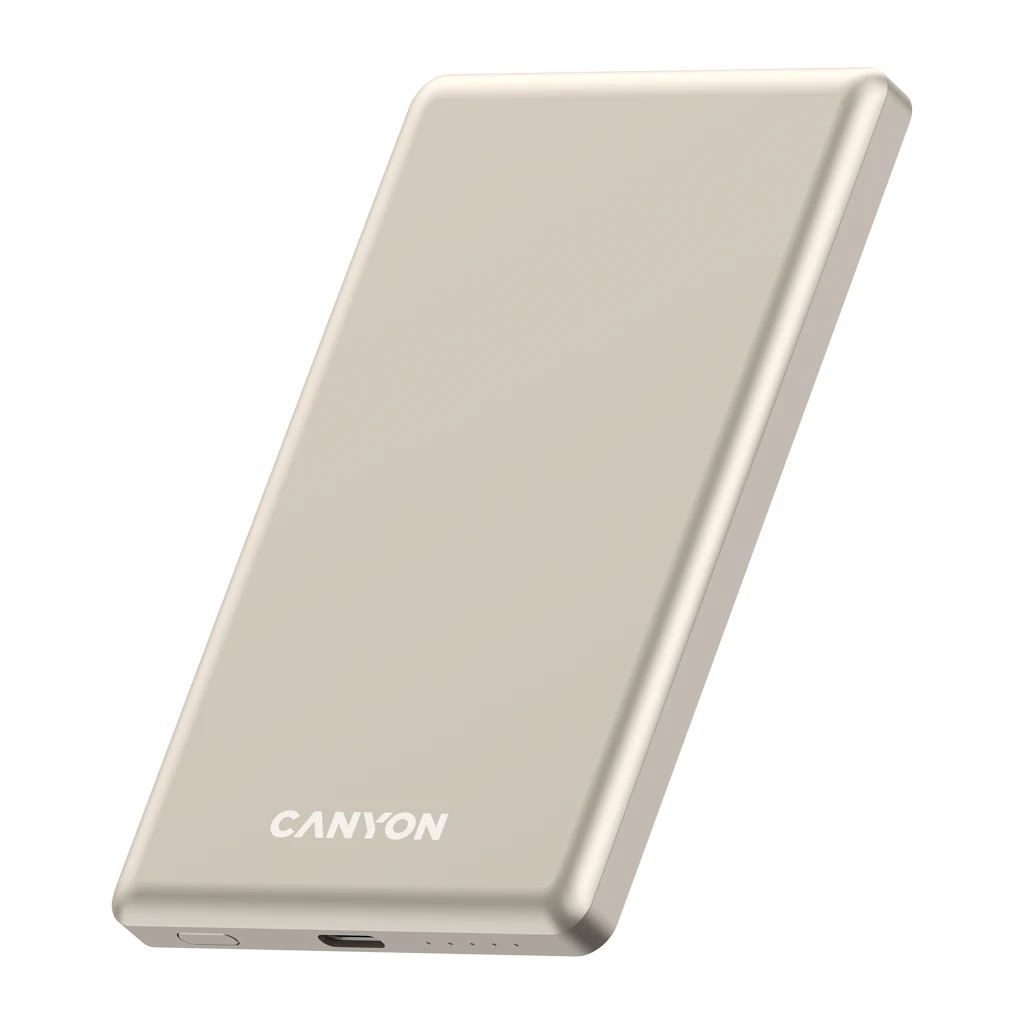 CANYON power bank OnPower 505 slim Magsafe 5000 mAh PD20W Beige - Image 2