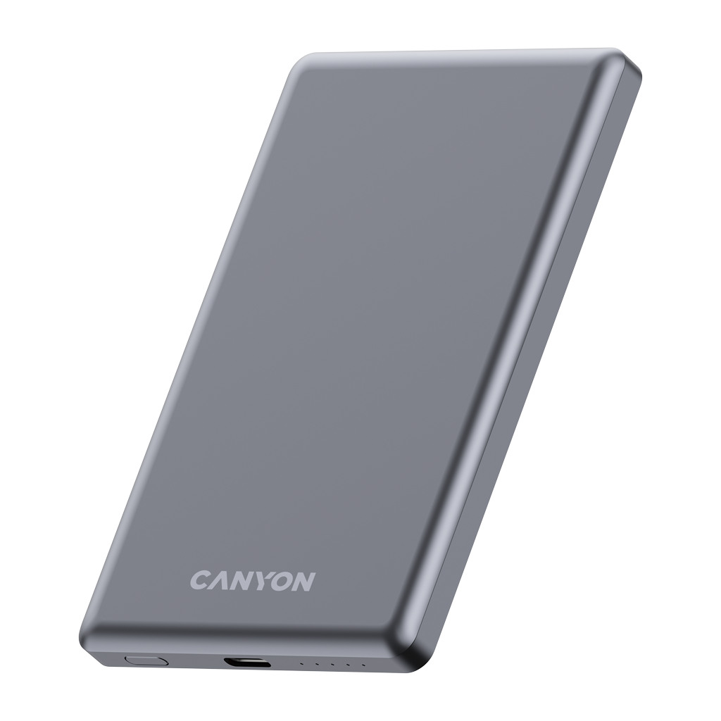 CANYON power bank OnPower 505 slim Magsafe 5000 mAh PD20W Dark Grey - Image 2