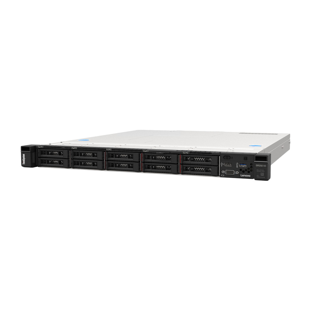 Lenovo ThinkSystem SR250 V3 Server - 8-Core Xeon, 32GB RAM, Hot-Swap