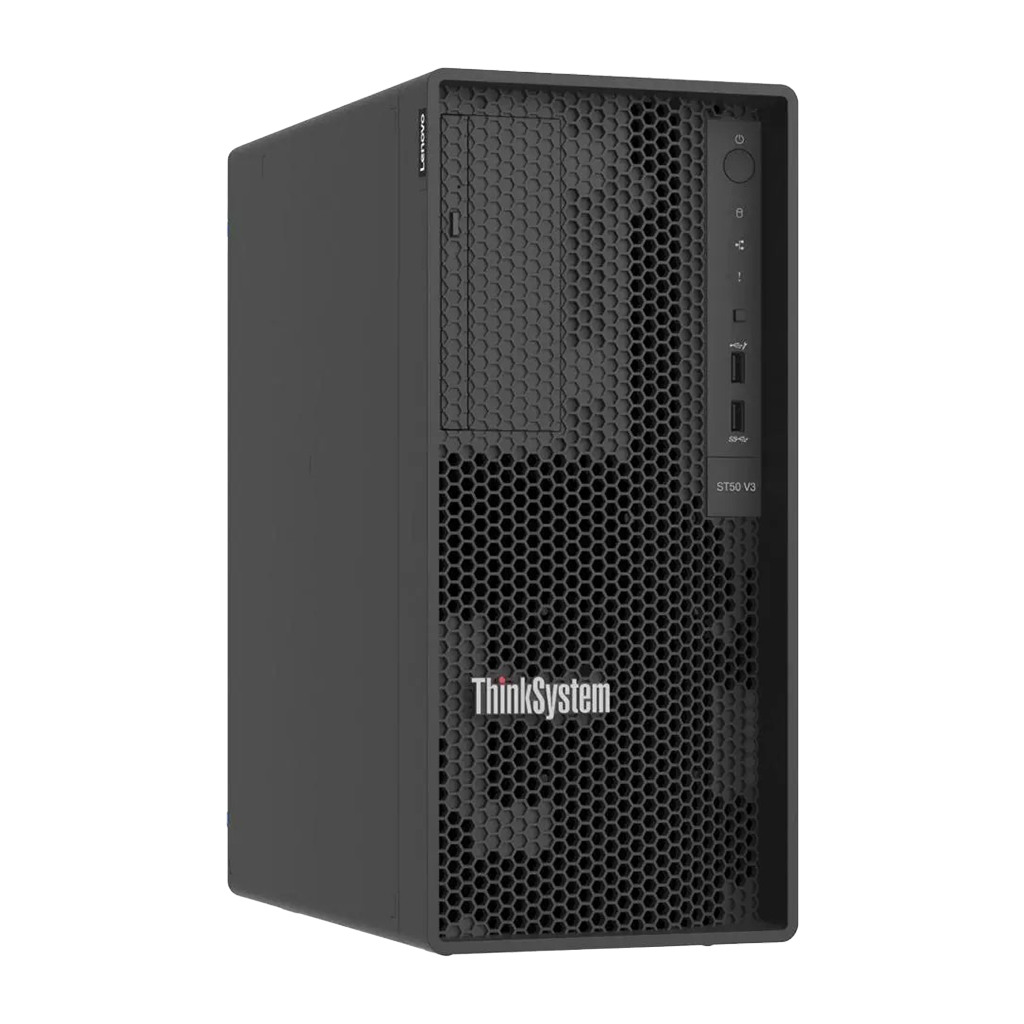 Lenovo ThinkSystem ST50 v3 Tower Server - Xeon E-2414 4C, 16GB RAM, 1TB SSD