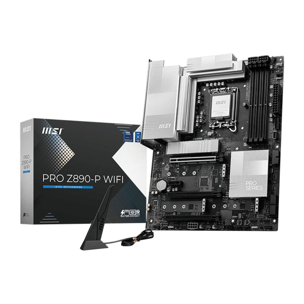 MSI Matična ploča PRO Z890-P WIFI Z890 LGA1851 4xDDR5 3xPCI-Ex16 1xPCI-Ex1 4xM.2 1xUSB4 1xUSB3.2 Gen2 X2 2xUSB - Image 2