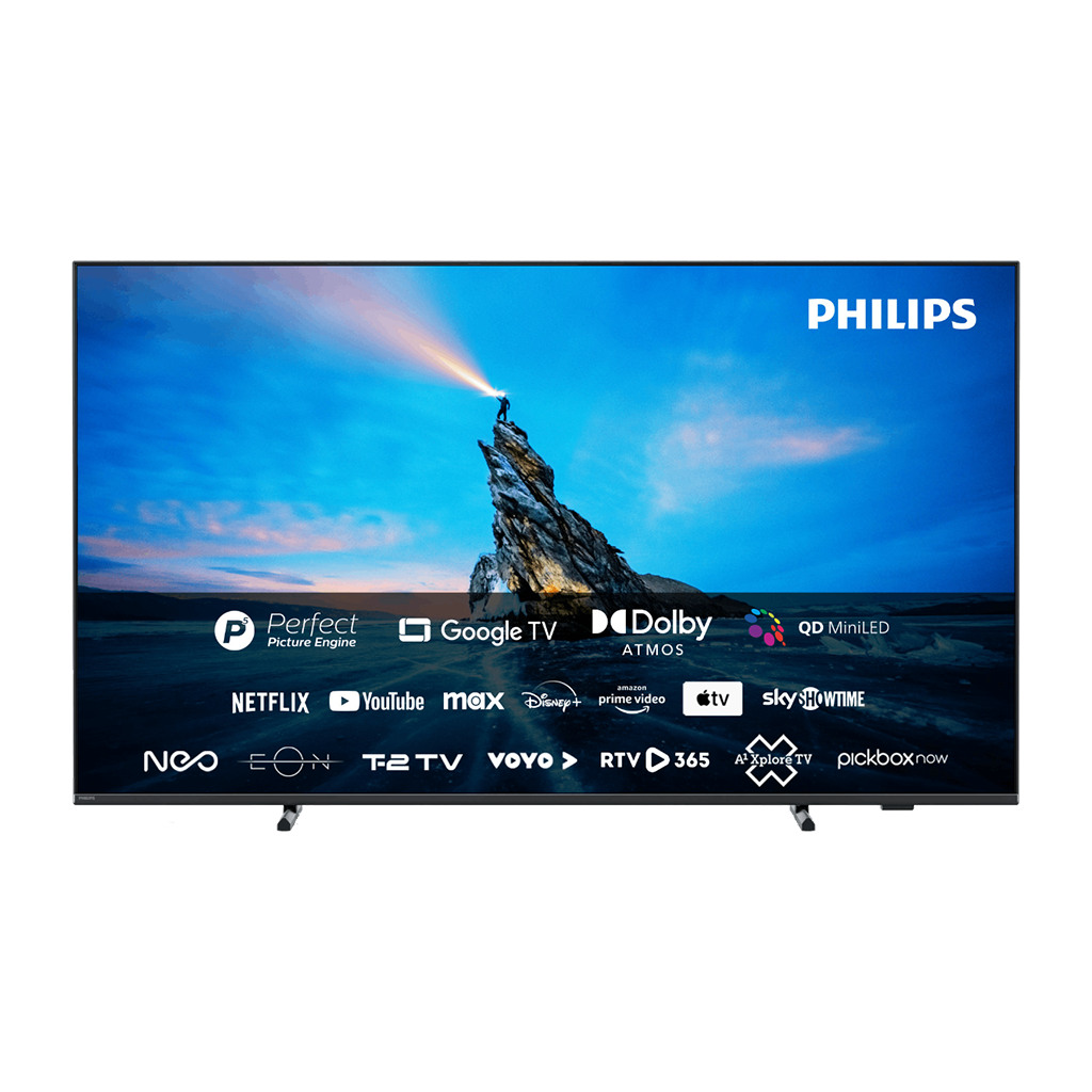 Philips Smart TV 55" 4K MiniLED - Quantum Dot, Google TV, P5 Engine