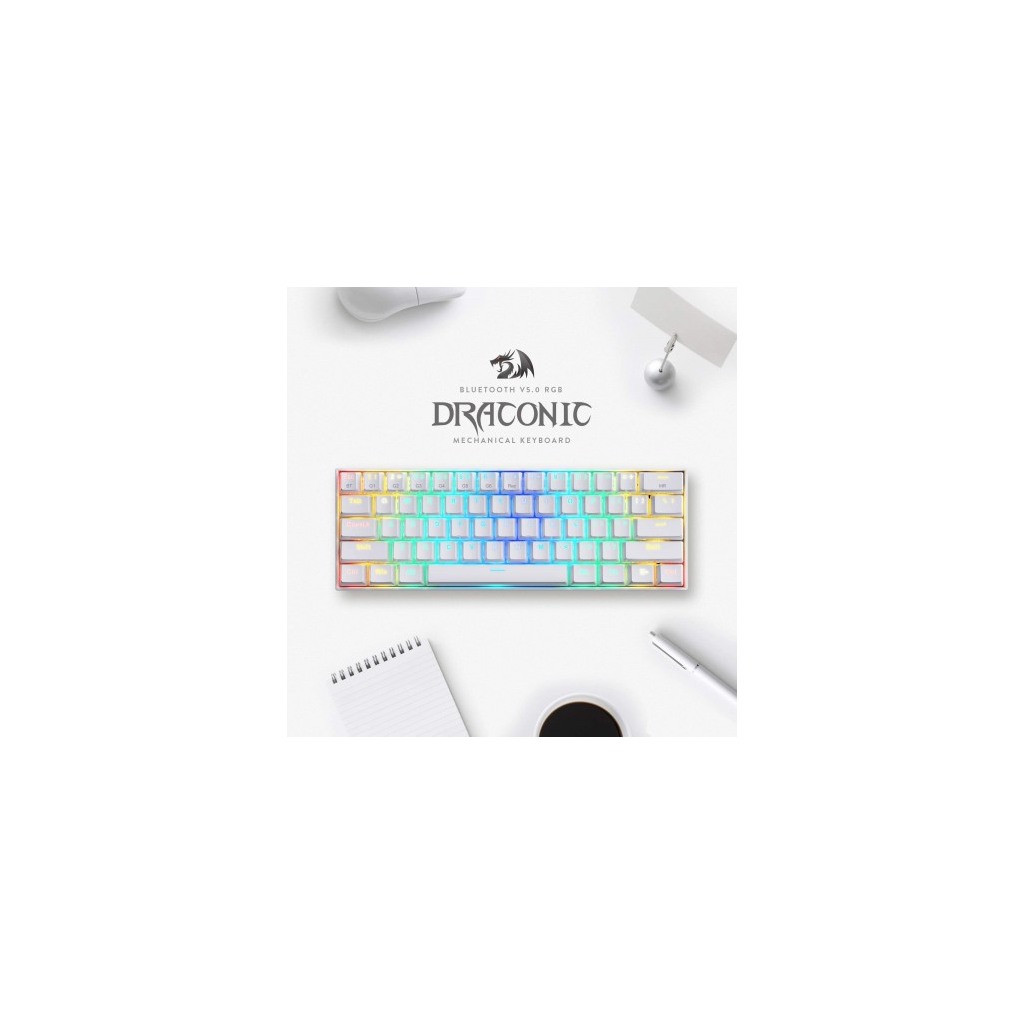 ReDragon - Mehanicka Gaming Tastatura RGB Draconic Pro K530 RS Bluetooth White - Image 5