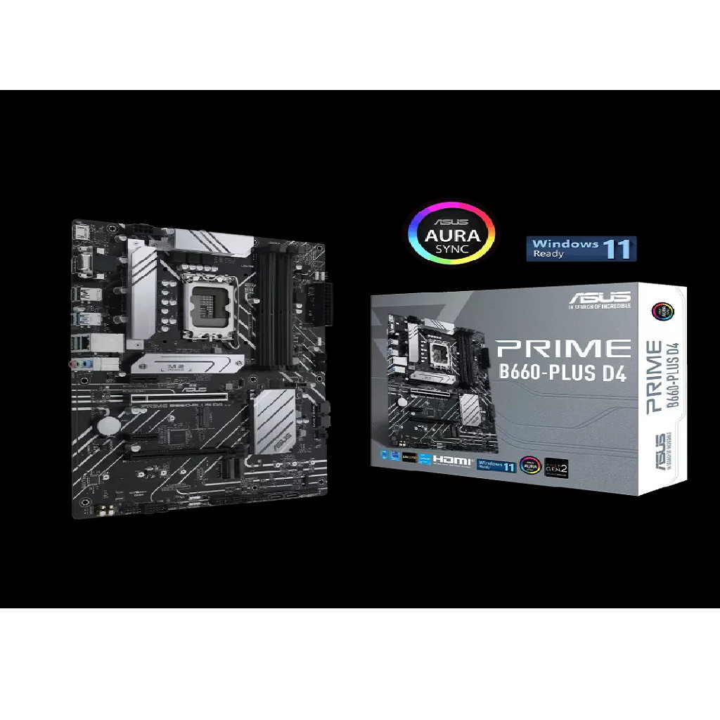 ASUS MB PRIME B660-PLUS D4Intel B660;LGA17004xDDR4;VGA,HDMI,DP;ATX