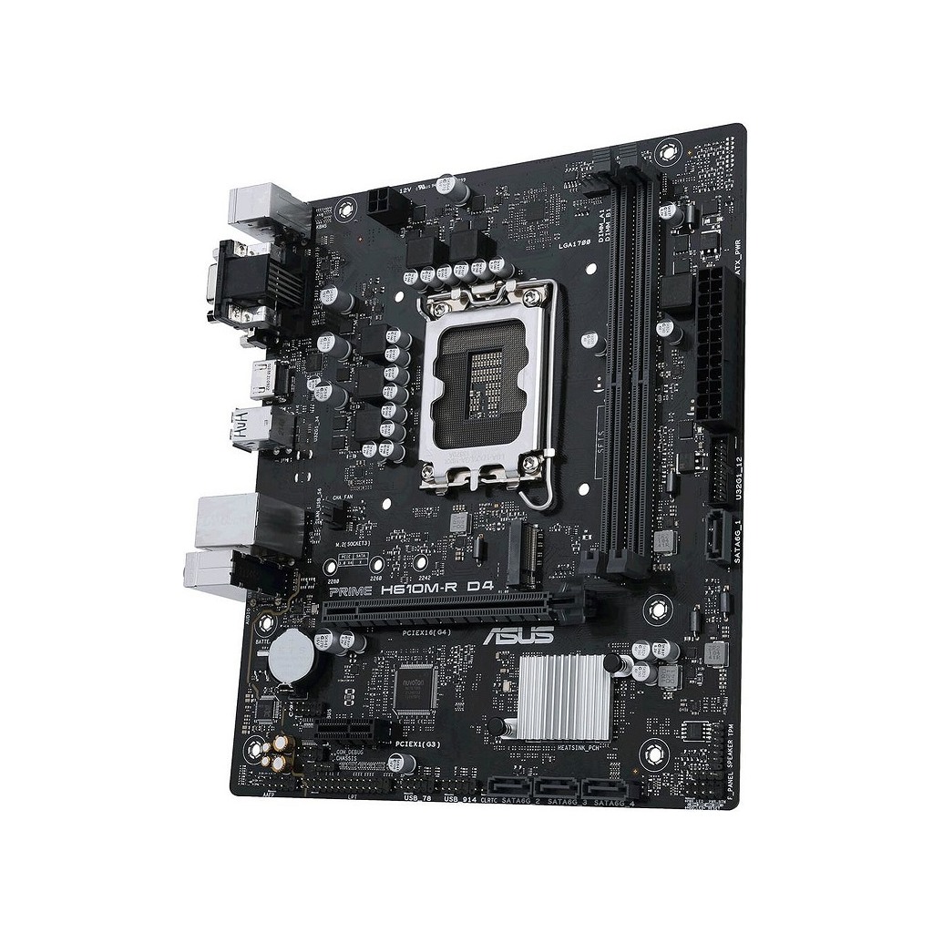 ASUS MB PRIME H610M-R D4-SIIntel H610;LGA17002xDDR4;m.2;VGA,DVI,HDMI;mATX