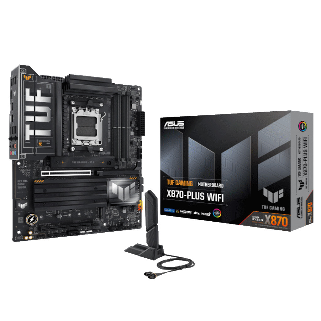 ASUS MB TUF GAMING X870-PLUS WWIFI, X870, AM5; 4xDDR54x M.2; 2x SATA,HDMI,10x USB, RAID,ATX - Image 4