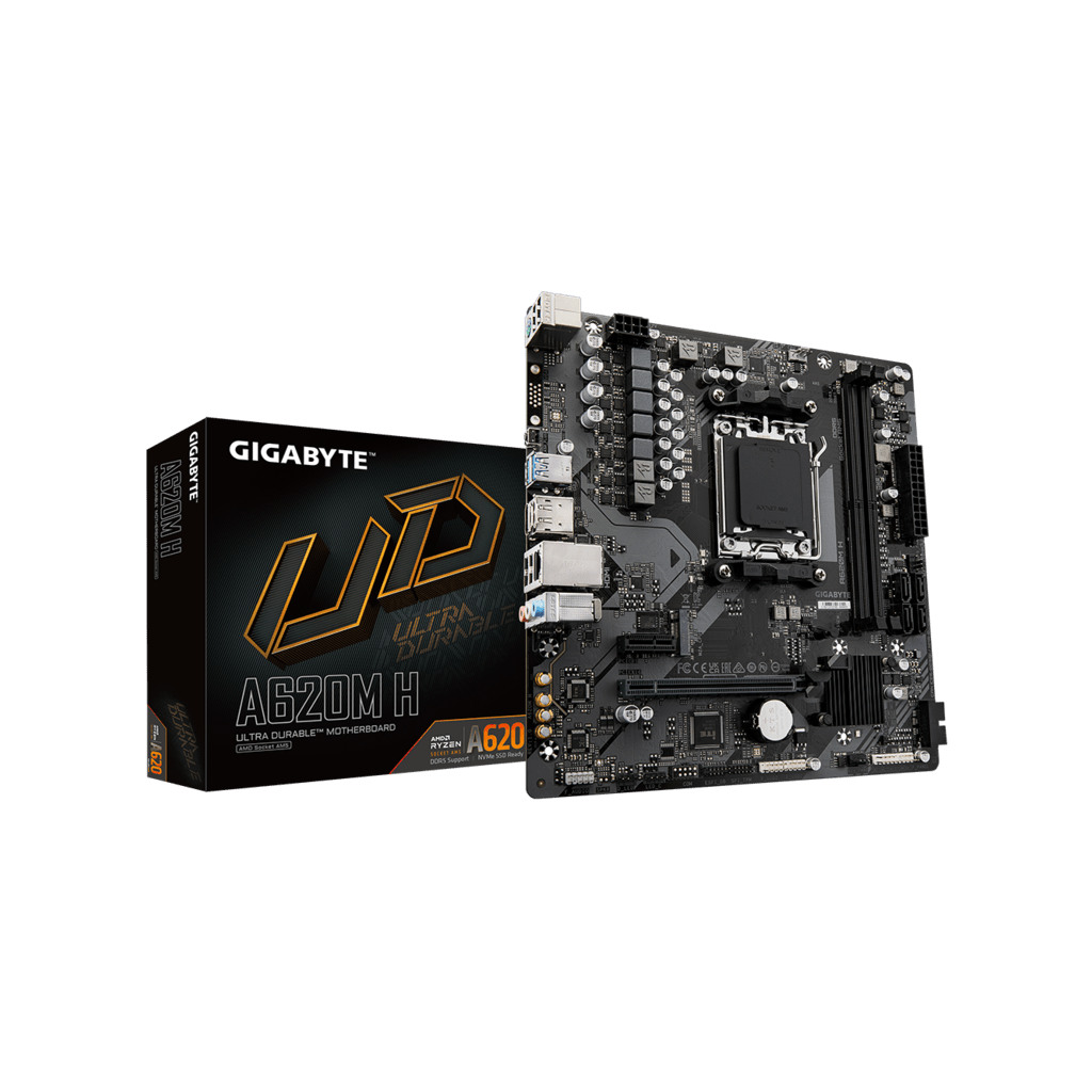 GIGABYTE MB A620M H 1.0AMD A620;AM5;2xDDR5;M.2RAID;HDMI,DP,mATX