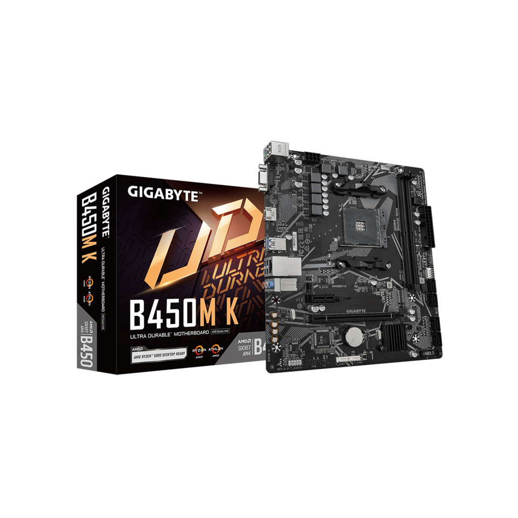 Gigabyte MB B450M K G20AM4; 2xDDR4 up to 64GB/3600MHz1xM.2,4xSATA,2xPS/2,6xUSB,HDMI, - Image 2