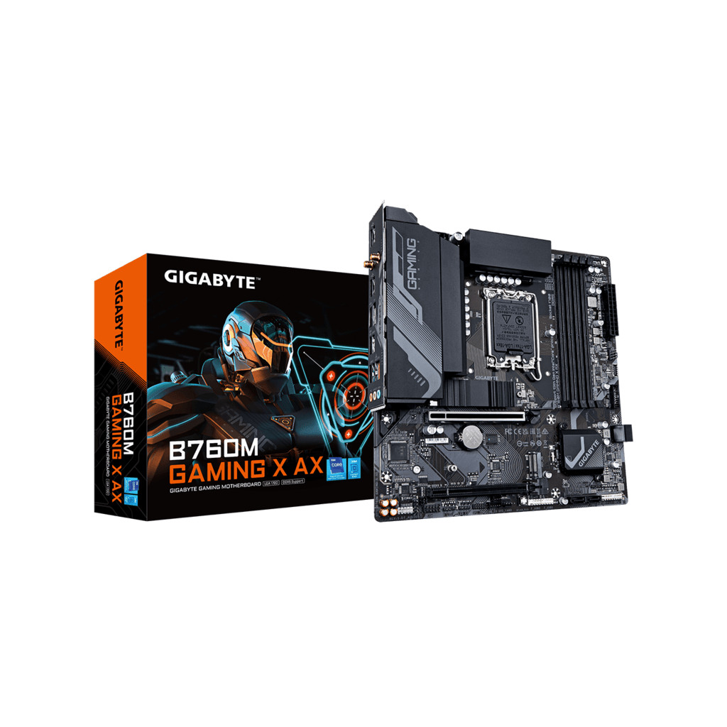 Gigabyte B760M Gaming X AX G12LGA1700; 4xDDR5; 2xM.2; 4xSATA8xUSB; HDMI, DP; WIFI; mATX;