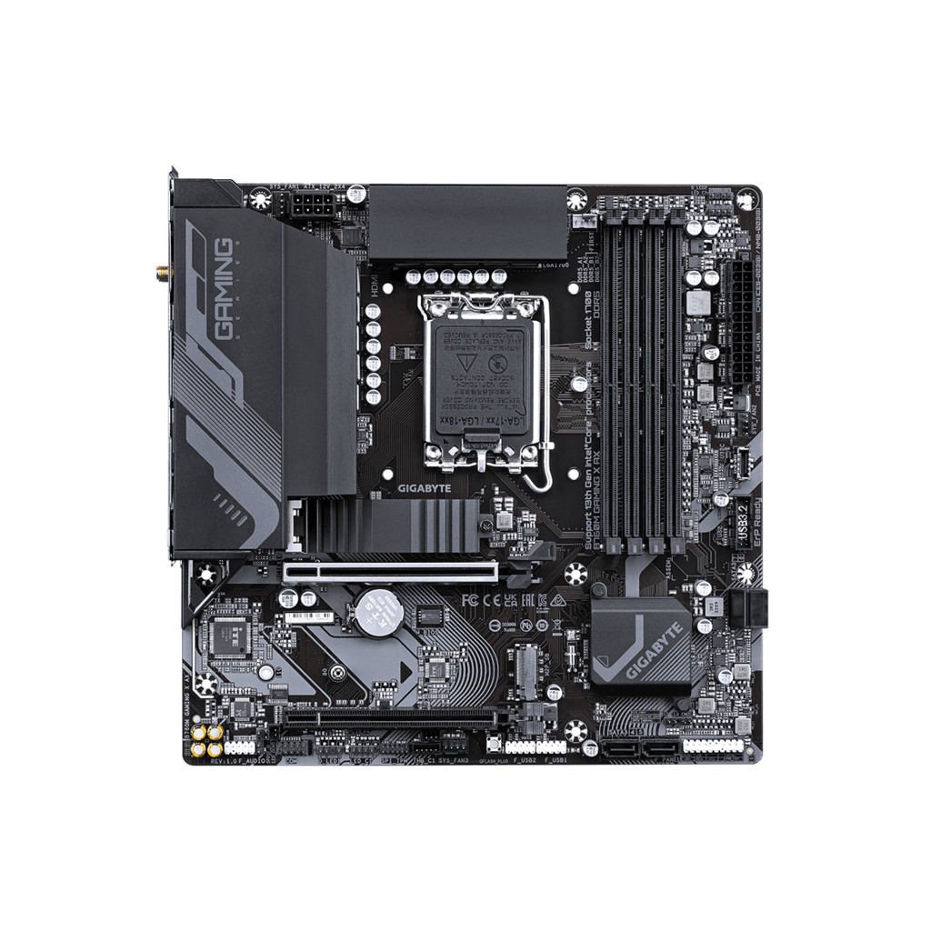 Gigabyte B760M Gaming X AX G12LGA1700; 4xDDR5; 2xM.2; 4xSATA8xUSB; HDMI, DP; WIFI; mATX; - Image 2