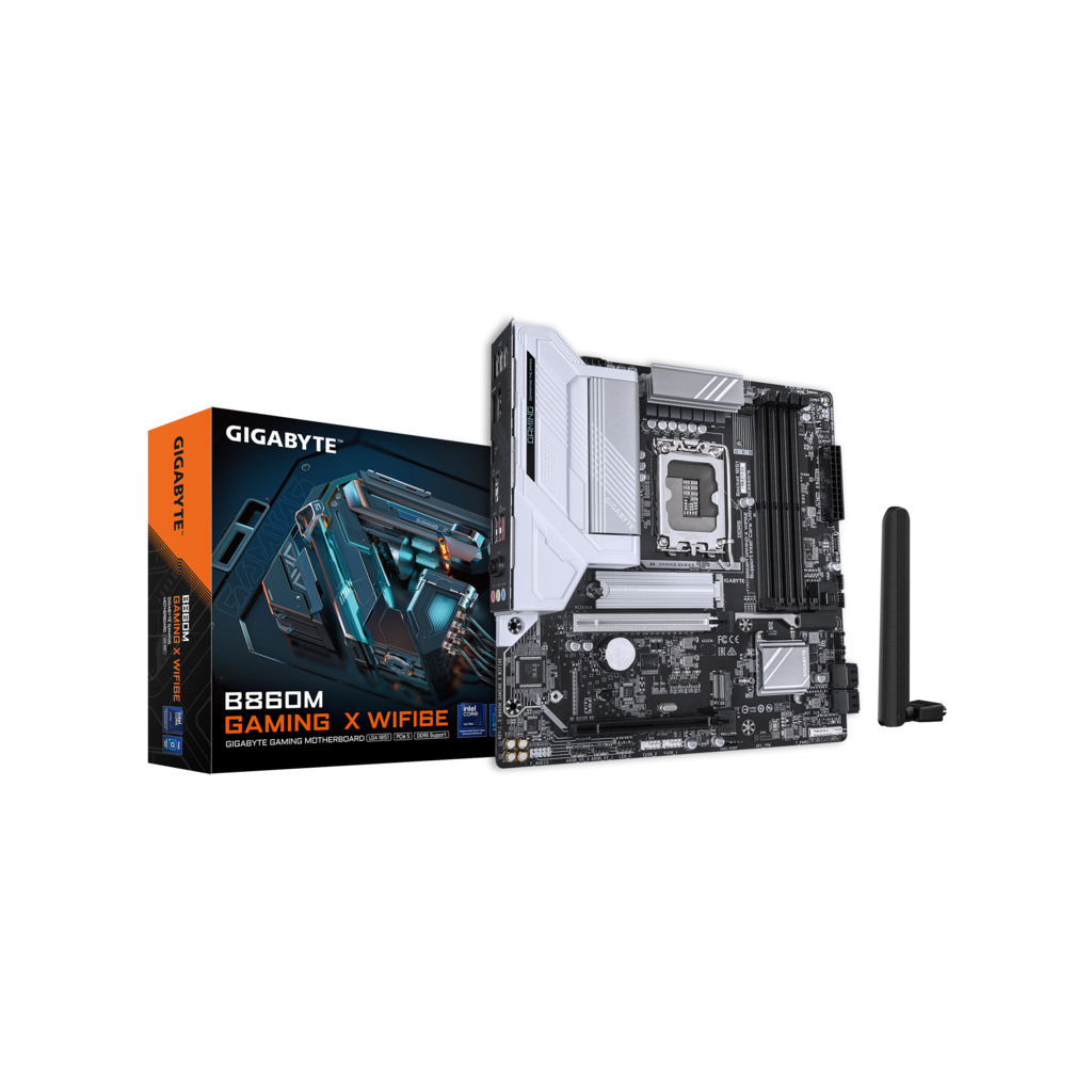 Gigabyte MB B860M GamingX WifiLGA1851; 4xDDR5; 2xM.2; 4xSATA8xUSB; HDMI, DP; USB Type-C, mATX;