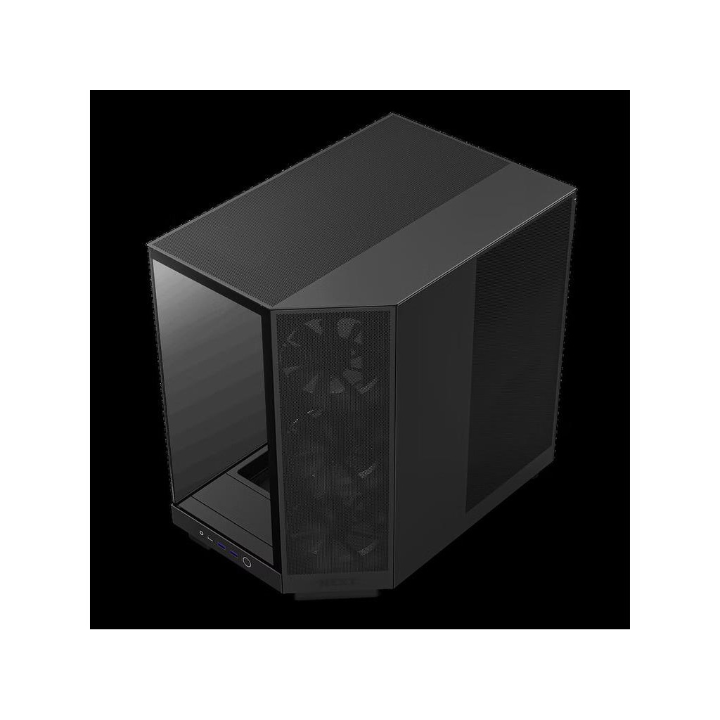 NZXT CASE H6 FLOW BLACK mini-ITX, Micro-ATX, ATX, Mid-tower, 3x fan - Image 2