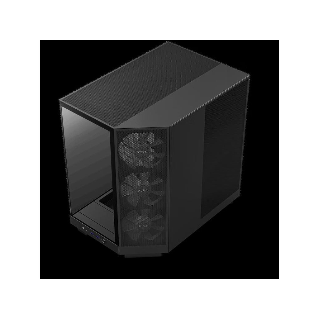 NZXT CASE H6 FLOW BLACK RGB mini-ITX, Micro-ATX, ATX, Mid-tower, 3x  RGB fan - Image 3