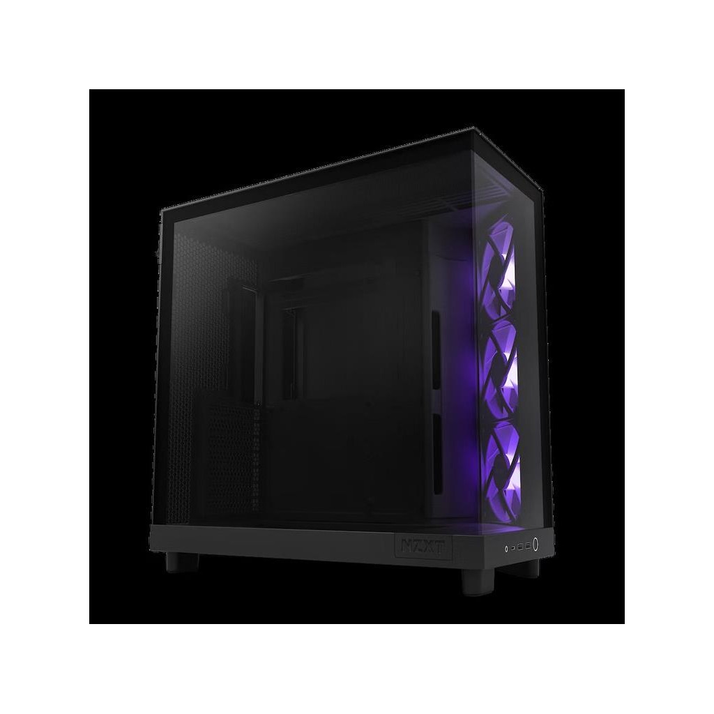 NZXT CASE H6 FLOW BLACK RGB mini-ITX, Micro-ATX, ATX, Mid-tower, 3x  RGB fan - Image 2