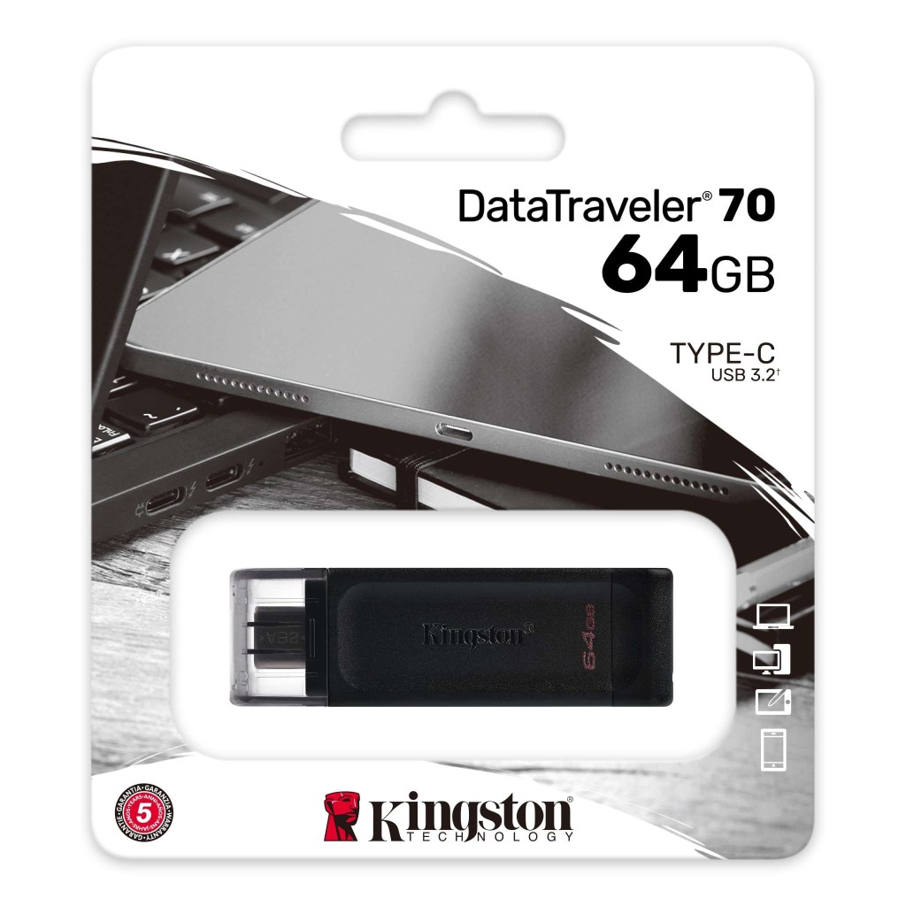 Kingston FD 64GB USB-CUSB 3.2 Gen 1 speedsPortable and simple design - Image 2