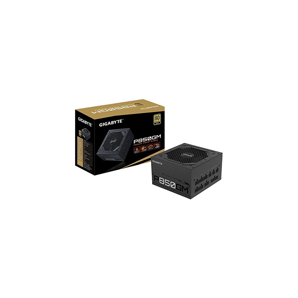 Gigabyte PSU 850W Gold Modular80+ GOLD; Fully Modular8xSATA,4xPCIe 6+2 Pin, 1xFloppy;