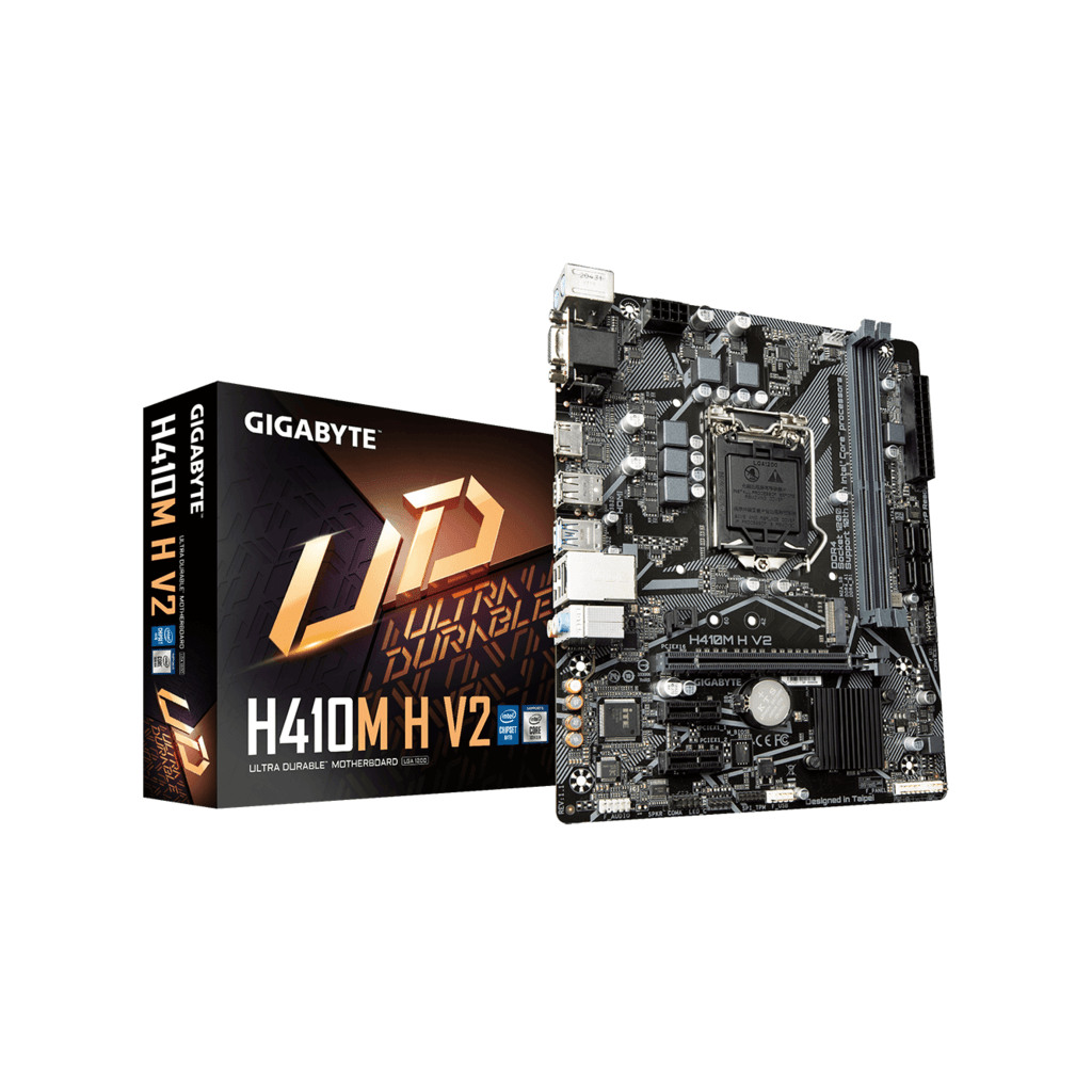 Gigabyte MB H410M H V2;LGA1200; 2xDDR4; M.2, 4xSATA6xUSB; VGA, HDMI; mATX