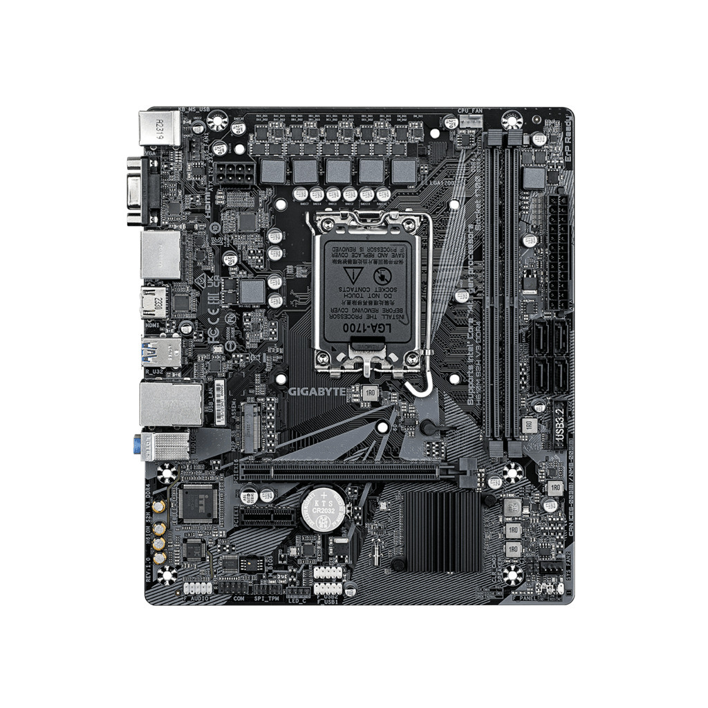 Gigabyte H610M S2H V3 DDR4LGA1700; 2xDDR4; M.2; 4xSATA6xUSB; HDMI, 2xDP, DVI, VGA - Image 3