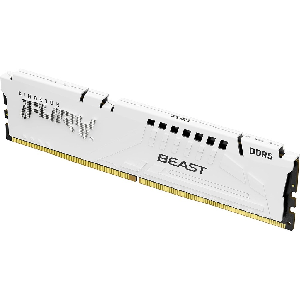 Kingston 16GB 5200MHz DDR5 W.White, Fury Beast (1x16GB)CL36, EXPO, 1RX8, 288-pin, 16GBit