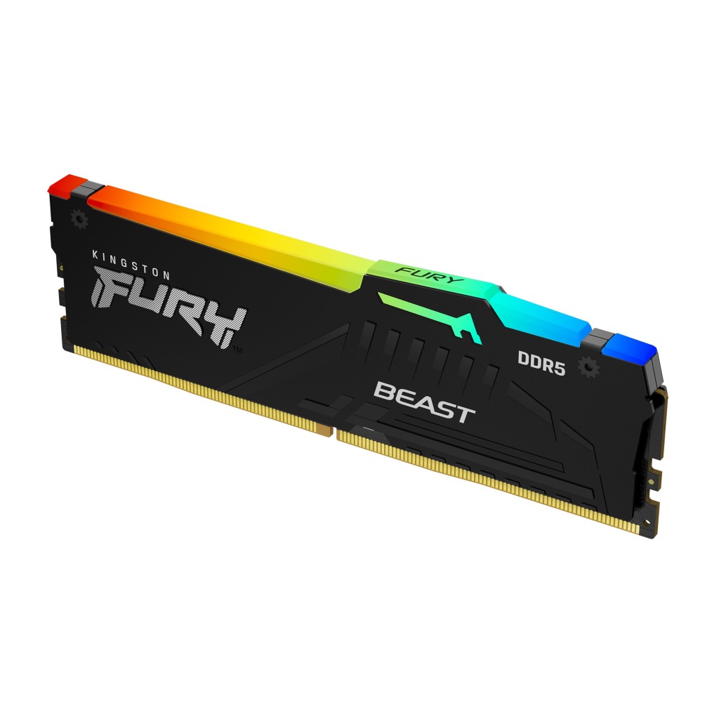 Kingston 16GB 5600MHz DDR5 RGBFury Beast RGBCL40, XMP 3.0 Ready,