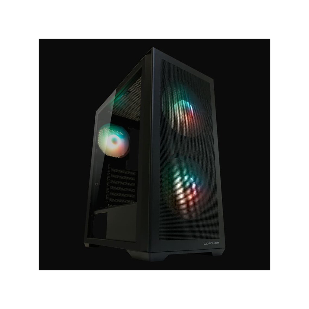 LC-Power Case Gaming 717BMeshwork_L Dark,2x 140mm fan, 1x 120 mm fan