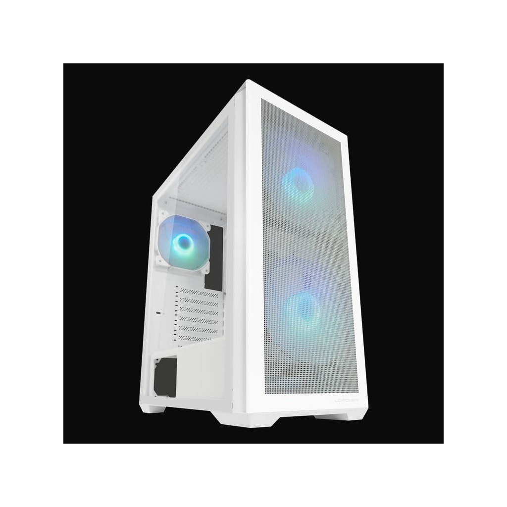 LC-Power Case Gaming 717WMeshwork_L Light, White,2x 140mm fan, 1x 120 mm fan