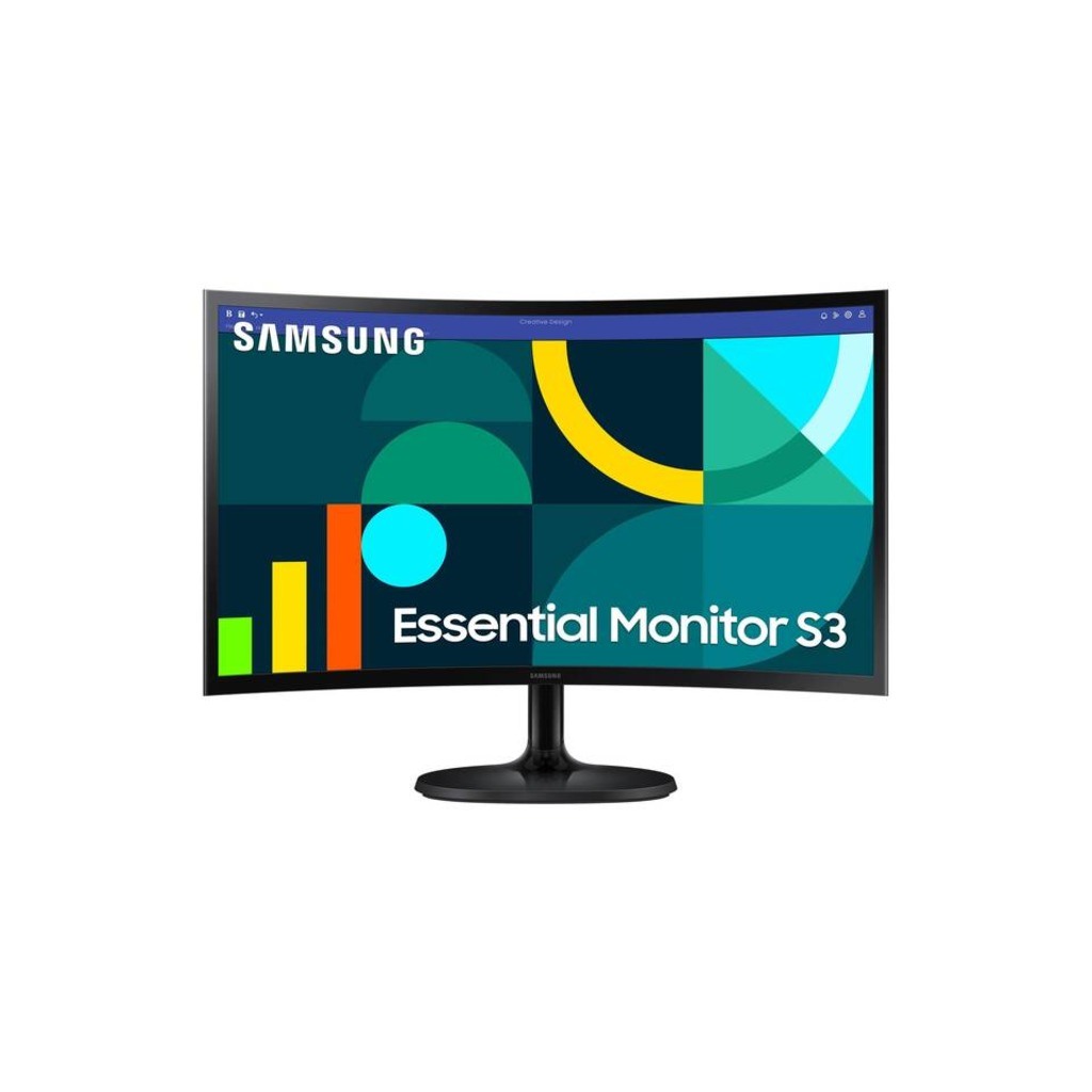 24" FHD Zakrivljeni Monitor S3VA, 1920x1080, 3000:1, 100Hz4ms, 250cd, VGA, HDMI, VESA, crna