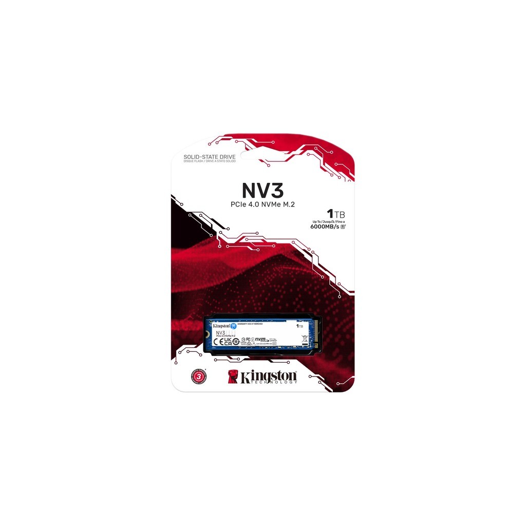 Kingston SSD 1TB NV3NVMe PCIe Gen 4.0x4R/W : 6000/4000MB/s - Image 2