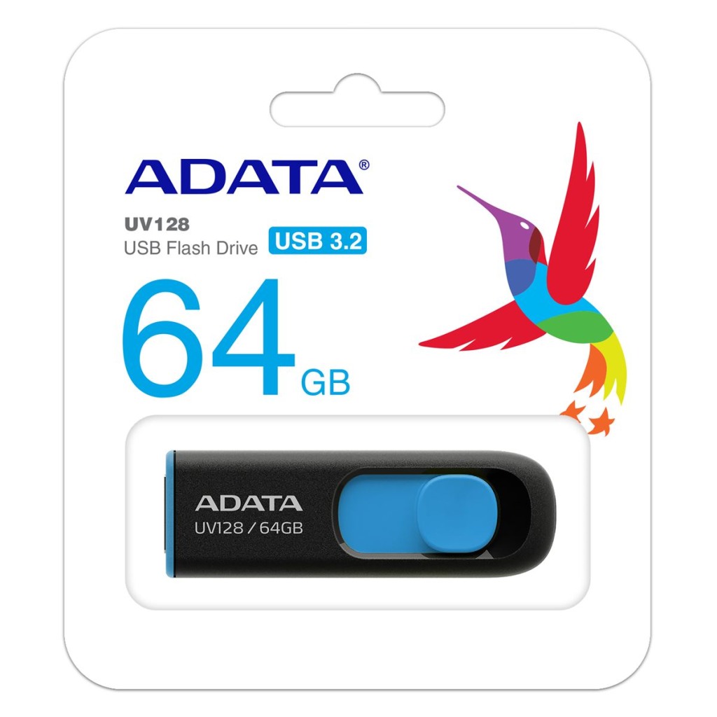 USB memorija Adata 64GB UV128 Blue AD - Image 3