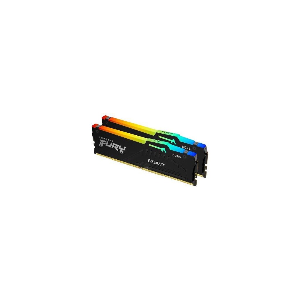 MEM DDR5 32GB (2x16) 5600MHz Kingston FURY Beast RGB KF556C40BBAK2-32